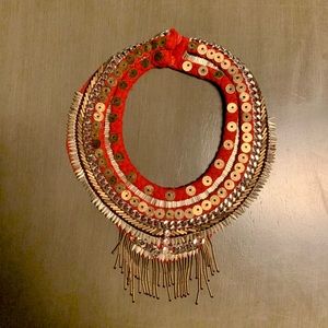MIGNONNE GAVIGAN PETITE LAYNE BEADED NECKLACE-RED